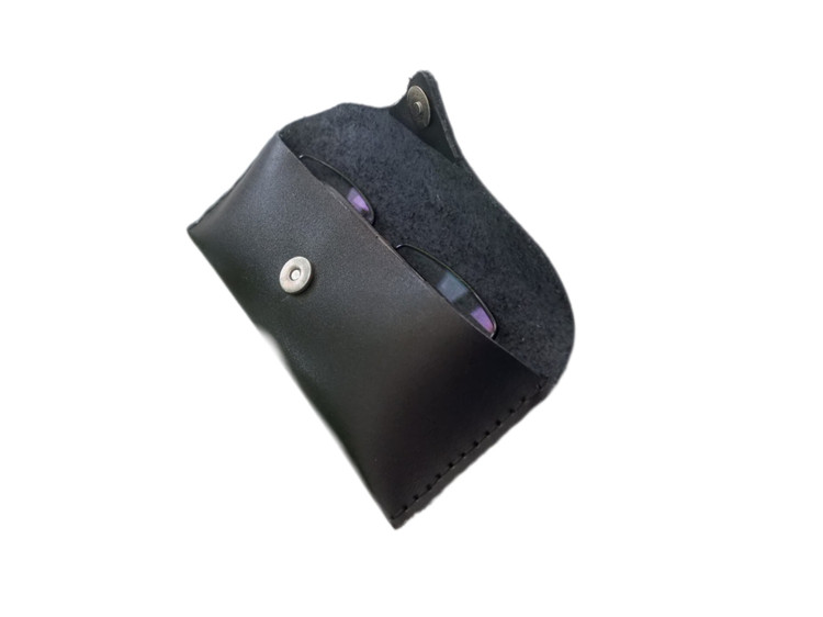 کیف عینک چرمی دست دوز تیپ 2